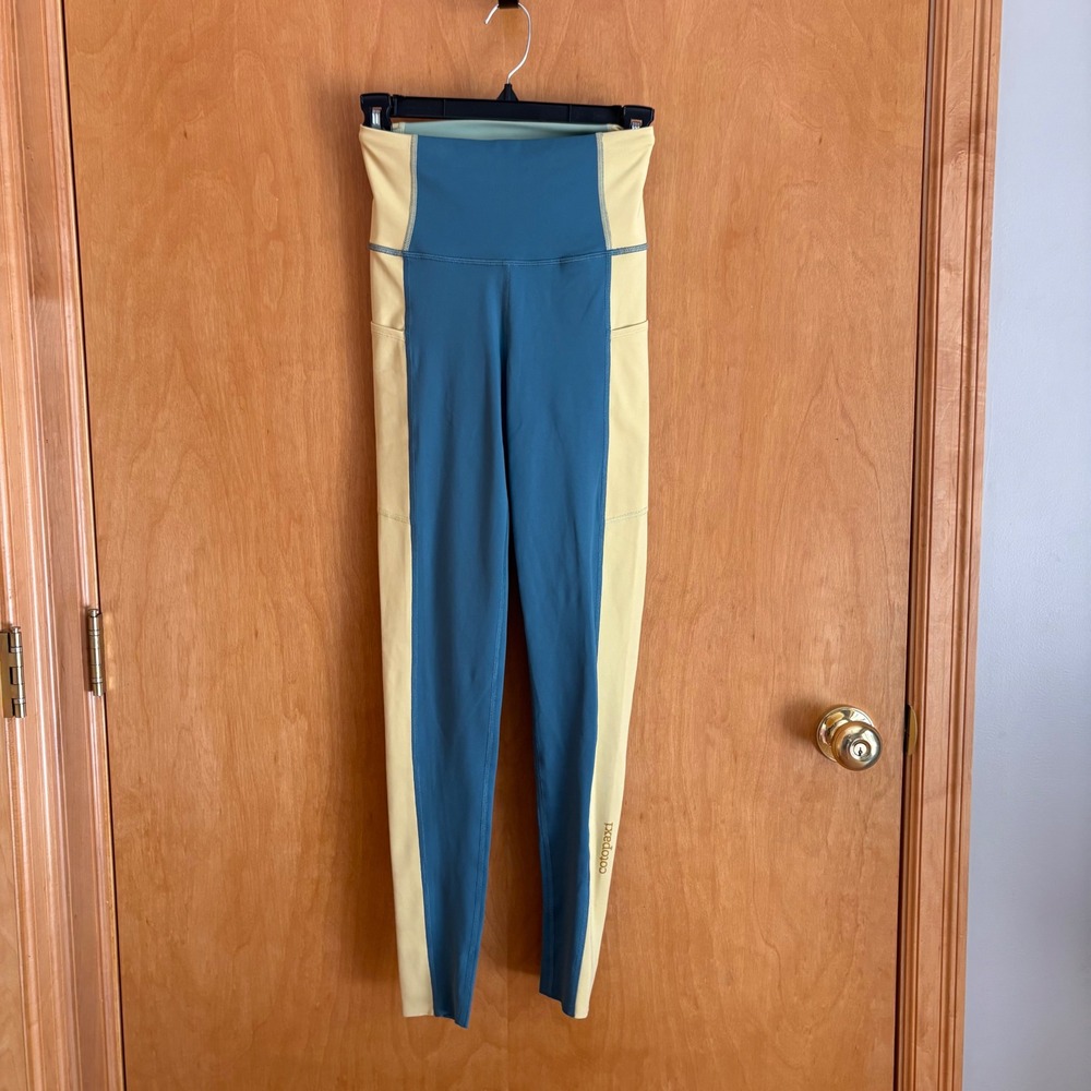 Cotopaxi Maestra Tight Women XS Blue‎ Yellow Colorblock Pockets F21470W210